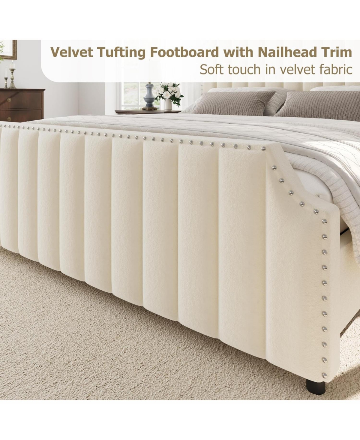 Gaomon Platform Bed Frame Headboard