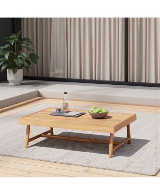 Patio Acacia Wood Rectangle Coffee Table