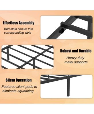 74 inches Full Size Bed Frame with Headboard/Footboard, Under Bed Storage