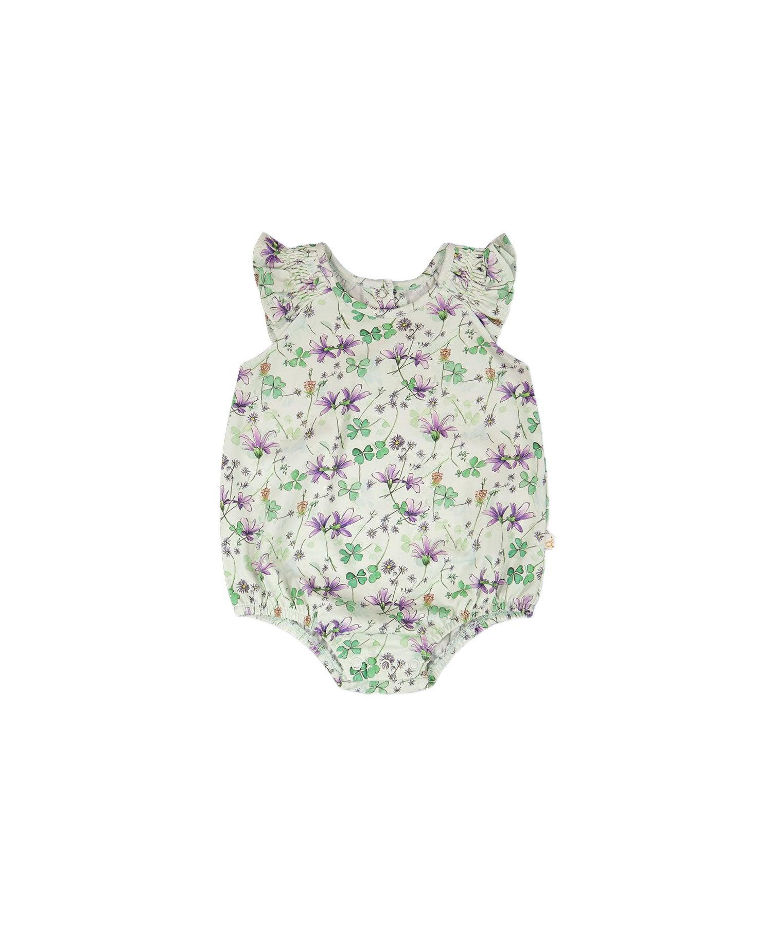 Baby Girls Jersey Romper Printed Flowers