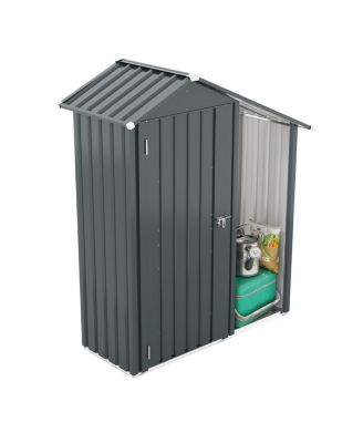 Campcraft galvanized iron garden shed, waterproof, compact, easy assembly