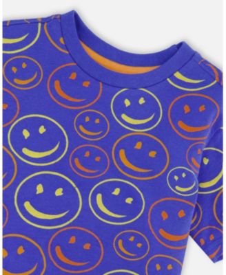 Big Boys ganic Cotton Jersey T-Shirt Smiley Print