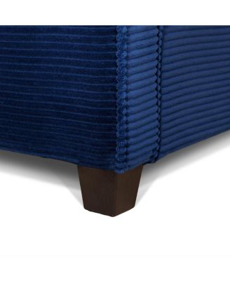 57" Modern Corduroy 2-Seater Sofa with Removable Cushions & Padded Armrests