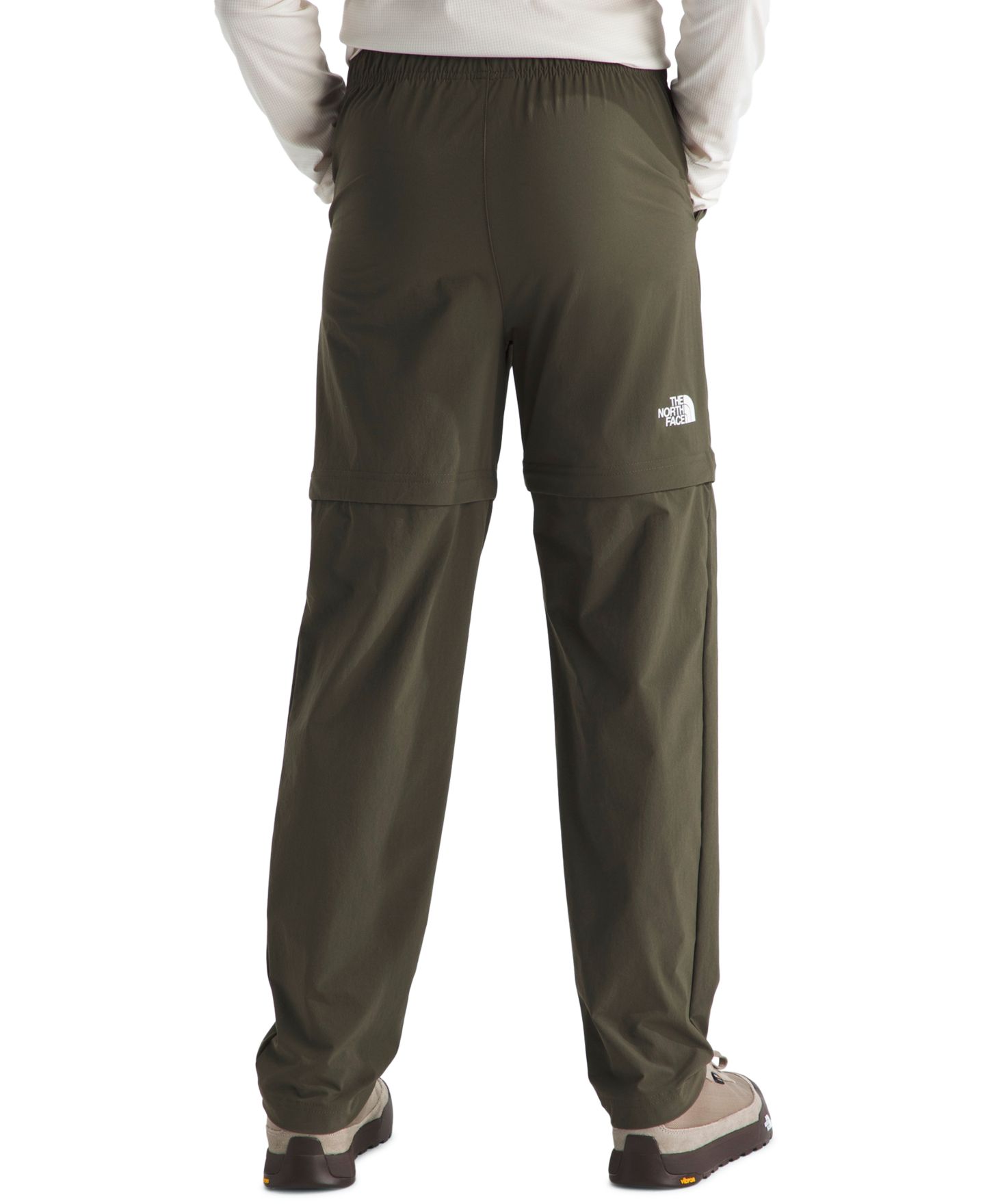 Детские брюки The North Face Lightweight Convertible Hike, цвет: Серо-коричневый зелёный — фото 4