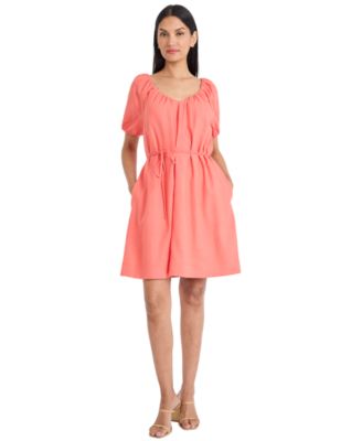 Women's Balloon-Sleeve Mini Dress