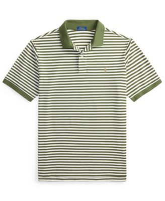 Men's Big & Tall Striped Mesh Polo Shirt