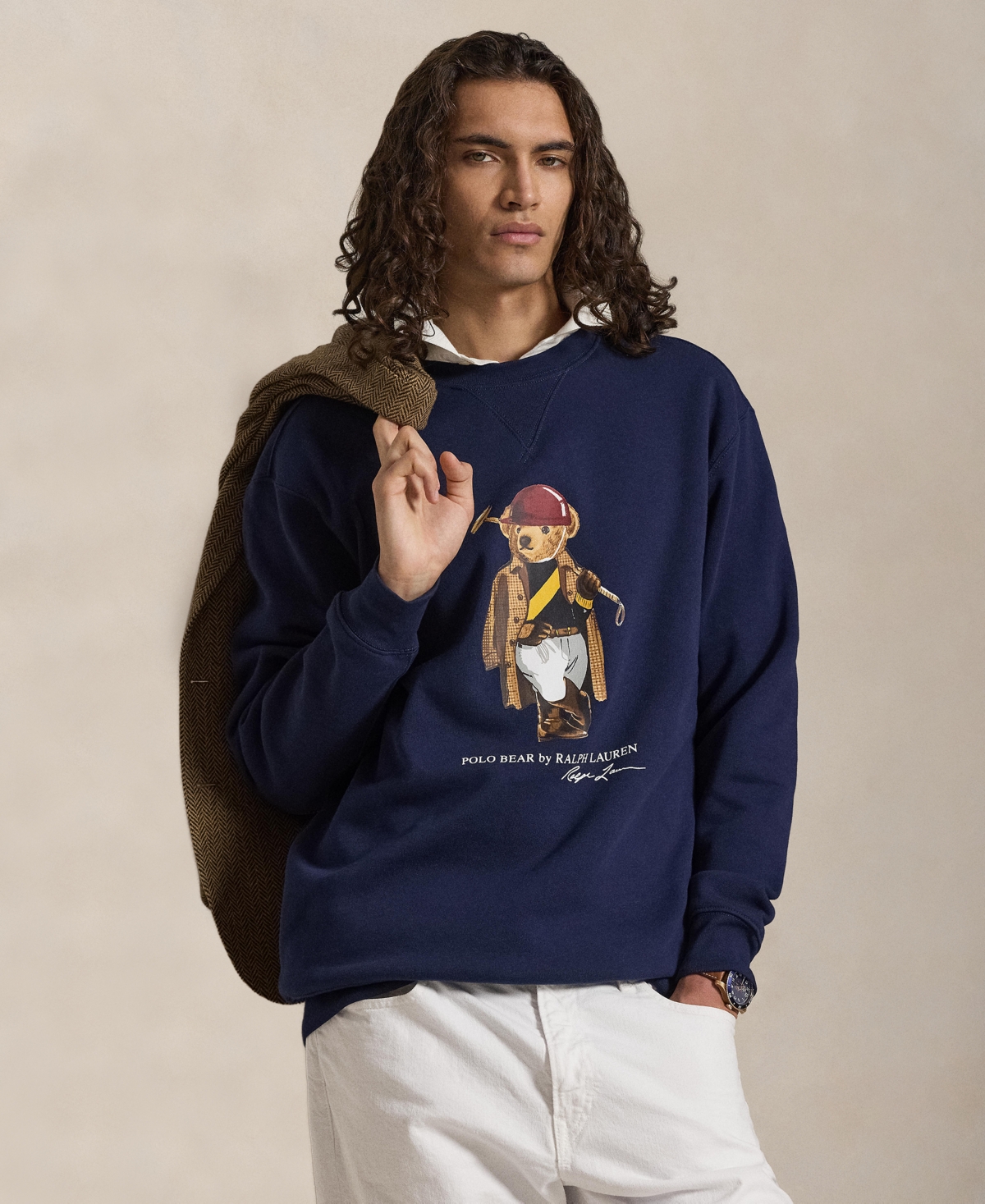 Polo Ralph Lauren Men's Big & Tall Bear Fleece Sweatshirt