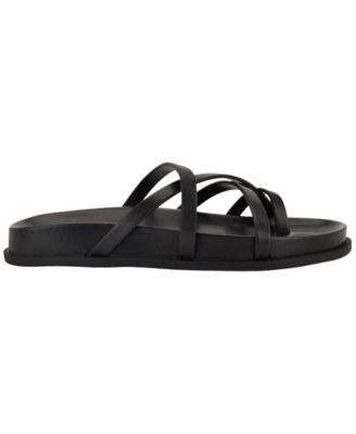 Women's Helden Leather Strappy Flat Footbed Sandals