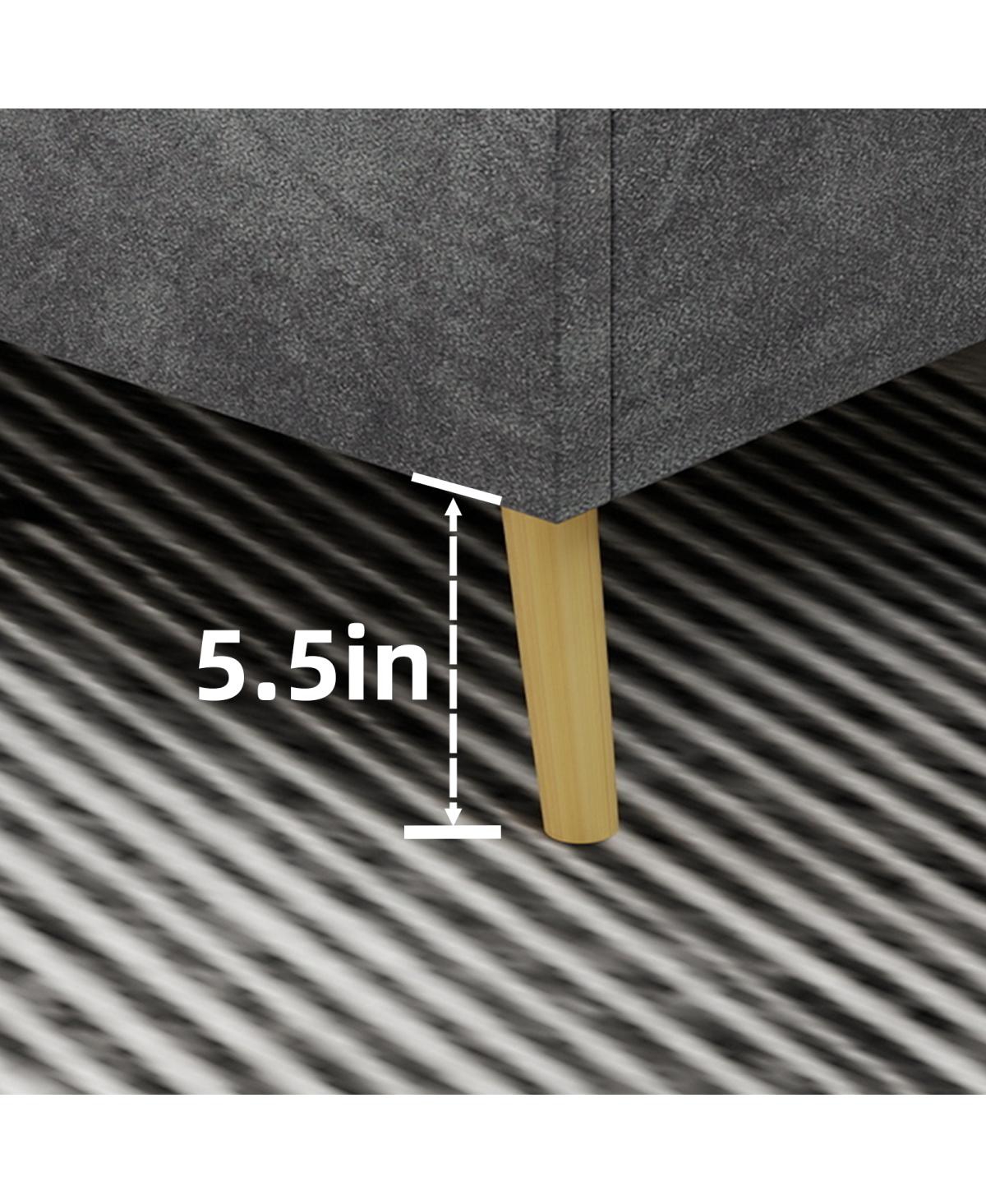 Streamdale Furniture Velvet Upholstered Queen Bed - Luxurious & Peaceful Master Bedroom Focus