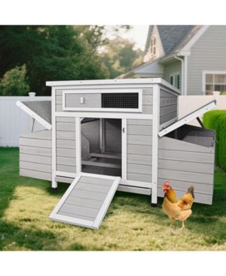 58" Fir Wood Outdoor Storage