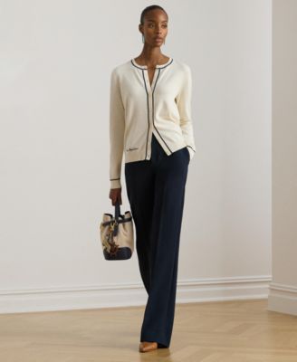 Women's Crewneck Cardigan Sweater