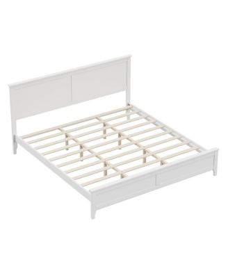 Streamdale Elegant Pine Wood and MDF King Size Platform Bed