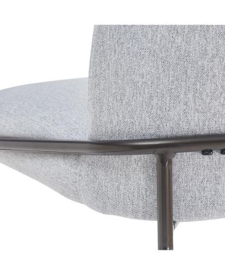 Galen Indoor Metal Upholstered Barstool Fabric