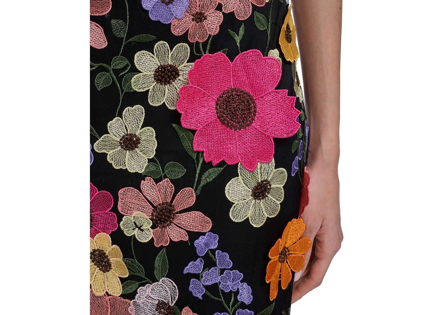 Petite 3D Floral Sheath Dress