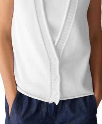 Women's V-Neck Sleeveless Vest, Regular & Plus Size