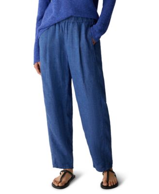 Women's High-Waisted Pull-On Ankle Pants, Regular & Plus Size