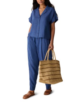 Women's Notch Collar Shirt, Regular & Plus Size