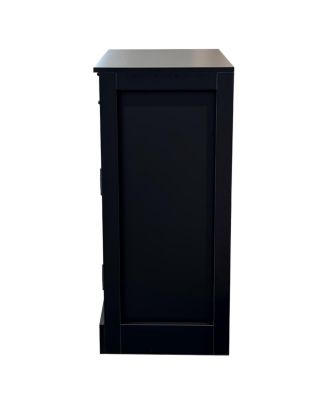 Black color modular 24 wine bar cabinet Buffet Cabinet