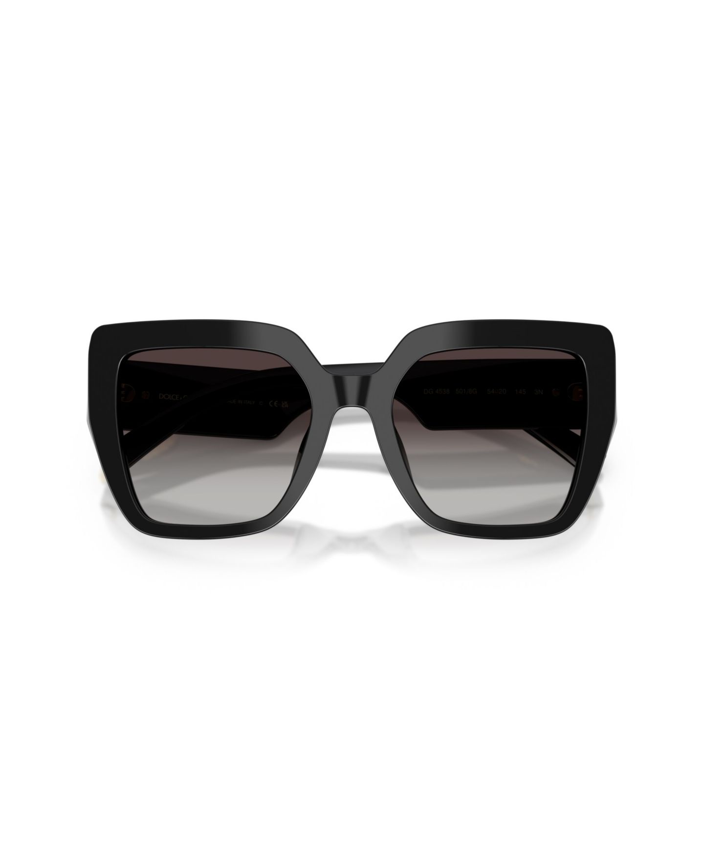 Женские солнцезащитные очки Dolce&Gabbana Square Sunglasses, DG4538, цвет: Чёрный — фото 5