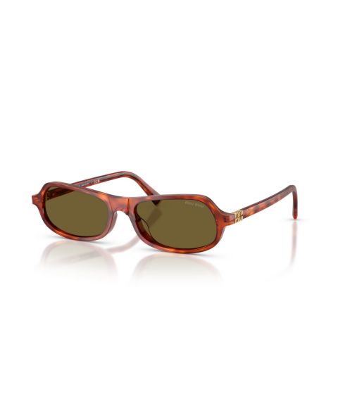Женские солнцезащитные очки MIU MIU Geometric, MU B10SU, цвет: Гавана коньячный