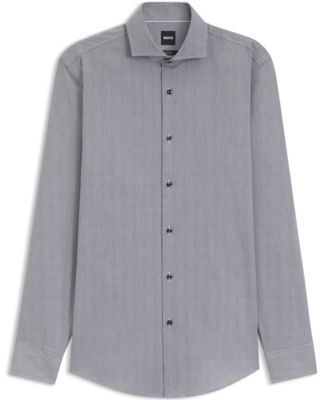 BOSS by Men's Stretch Cotton Structured Slim-Fit Dress Shirt