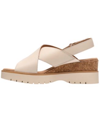 Women's Diaz Cross Round Toe Wedge Sandals