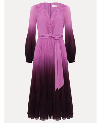 Women's Mira Ombre Tie Waist Midi Dress