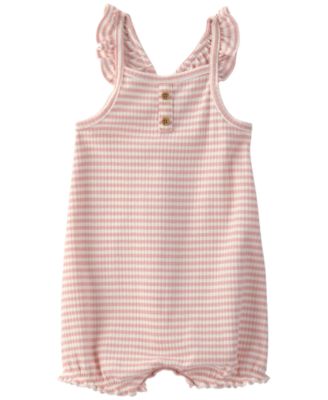 Baby Girls' Striped Sleeveless Romper