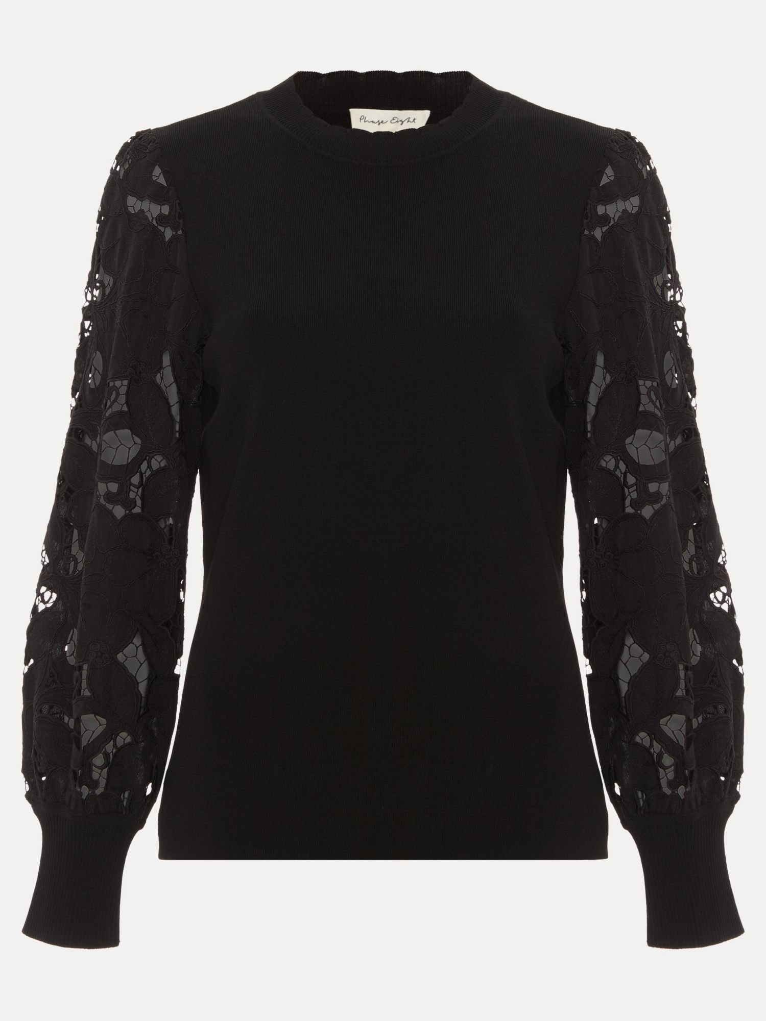 Women's Harriet Lace Sleeve Round Neck Jumper