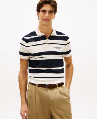 Men's Short-Sleeve Pique Badge Polo Shirt