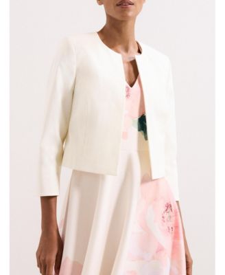 Women's Tailored Cropped Round Neck Jacket