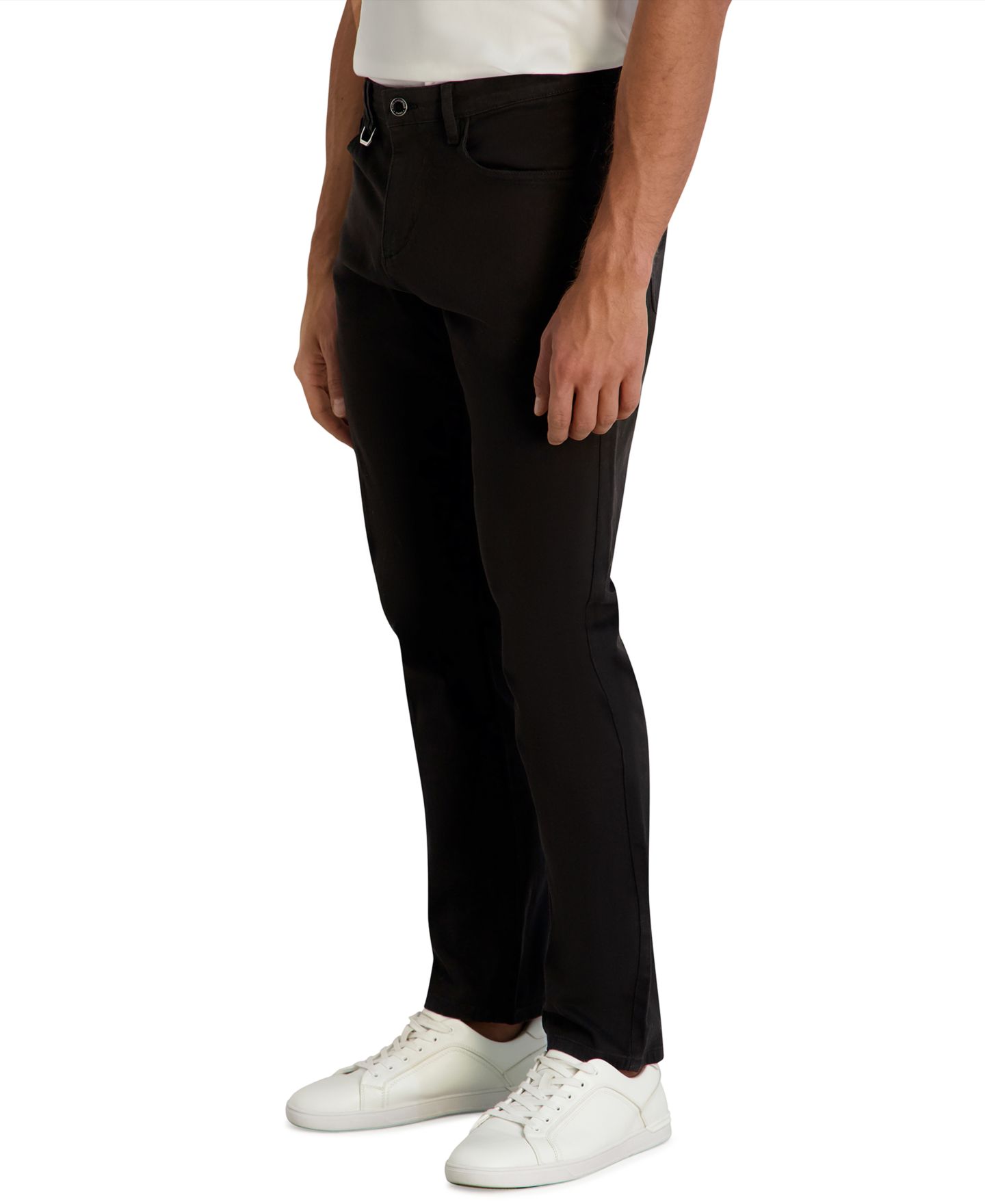 Мужские брюки KARL LAGERFELD PARIS Casual Regular-Fit, цвет: Чёрный — фото 2