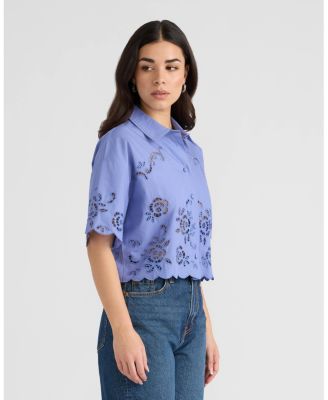 Women's Eyelet Camp Shirt