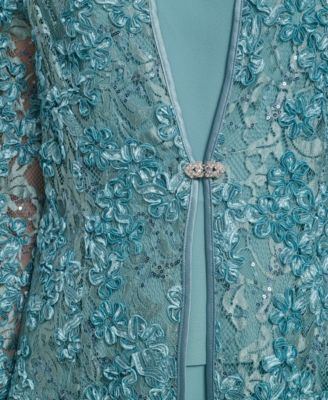 Petite Soutache Jacket and Fit & Flare Dress, 2-Piece Set