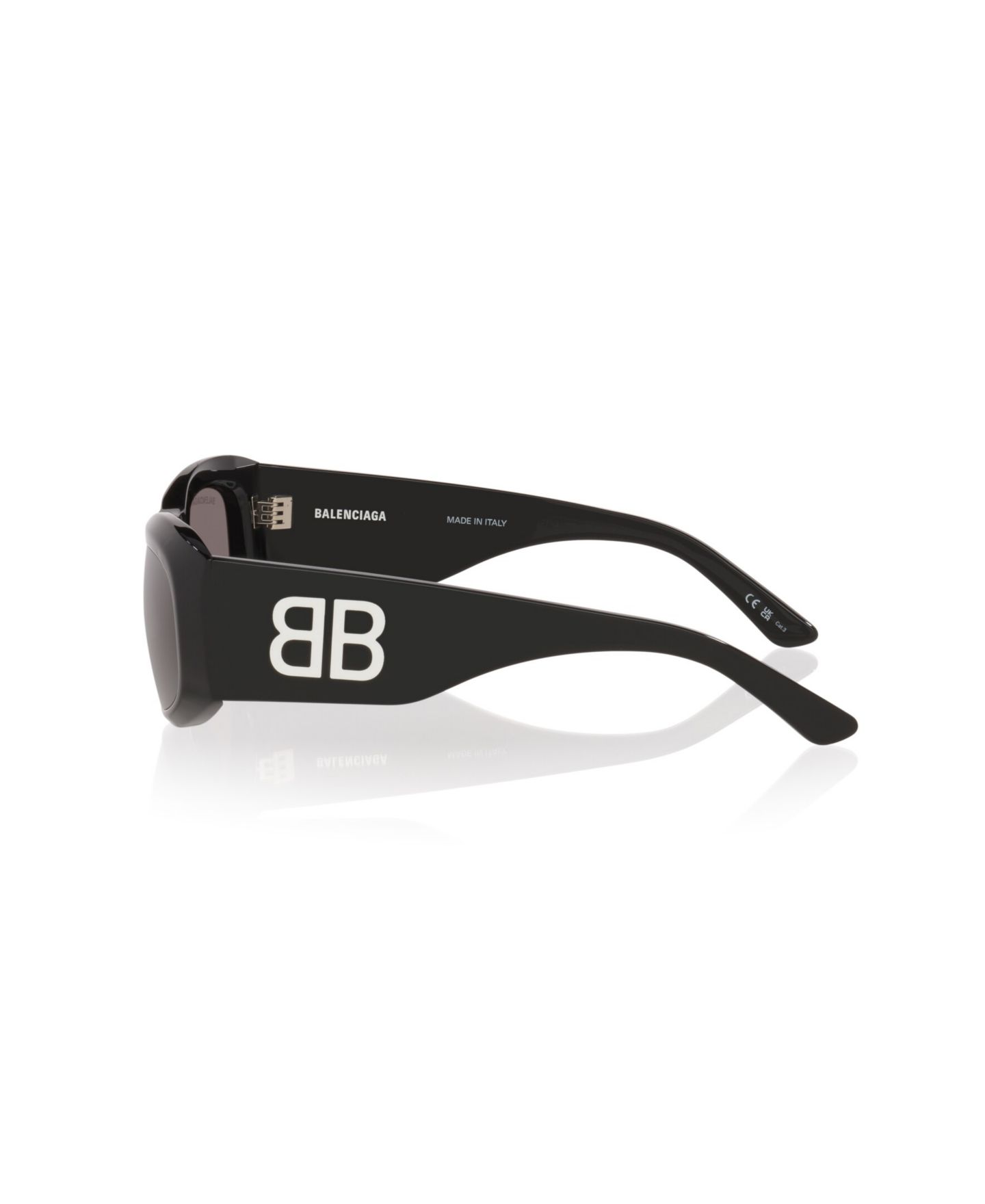 Женские солнцезащитные очки Balenciaga Rectangle Sunglasses, BB0395S 6E000382, цвет: Чёрный — фото 3