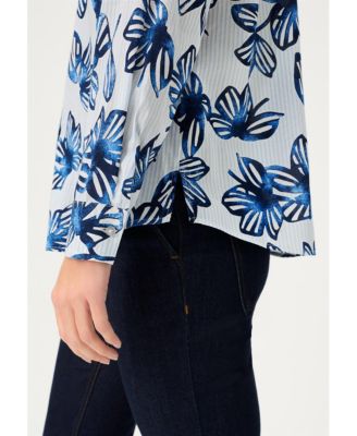 Women's Floral Stripe Shirt