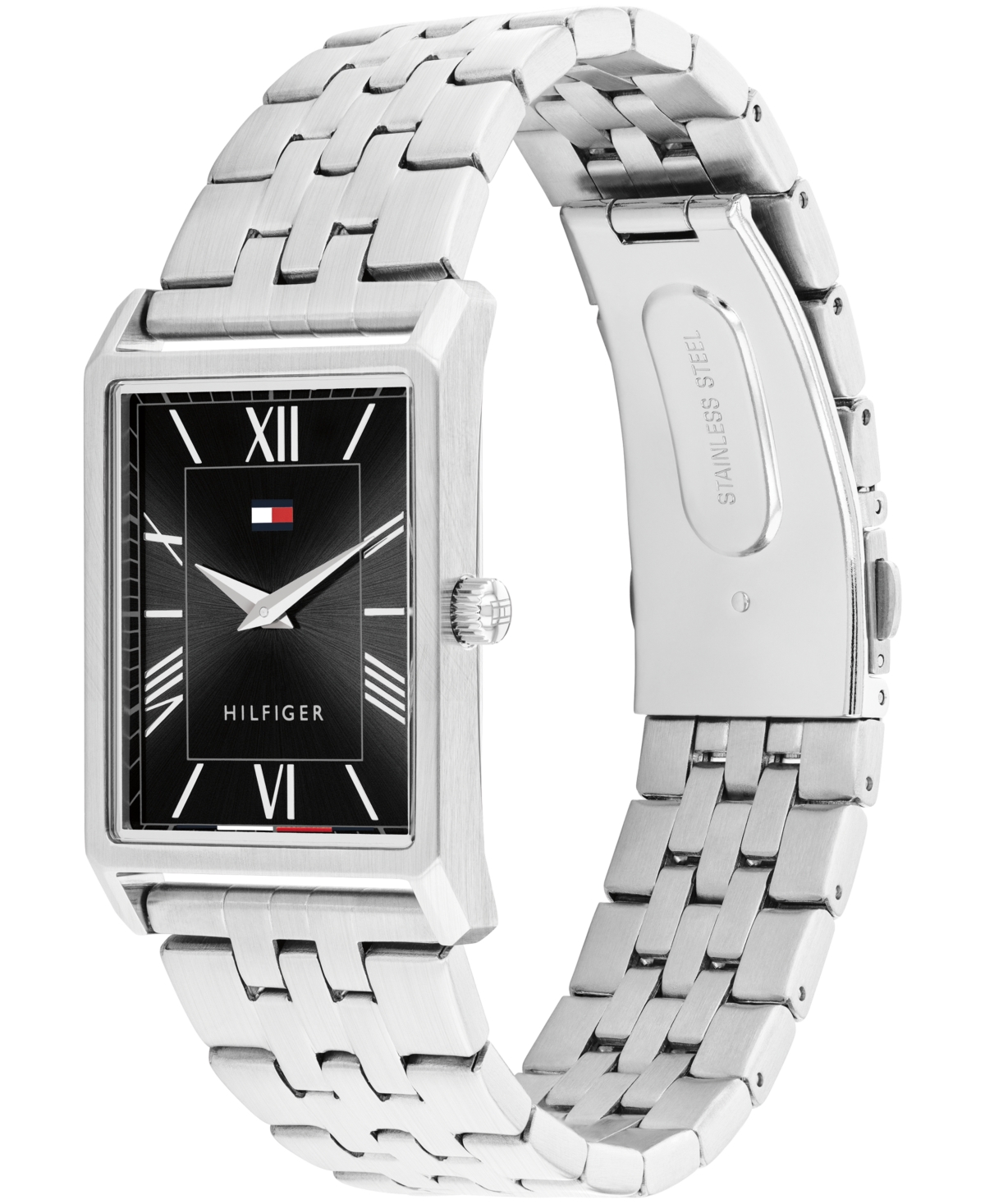 Tommy Hilfiger Men's Quartz Silver Tone Stainless Steel Bracelet Watch, 25.5 mm
