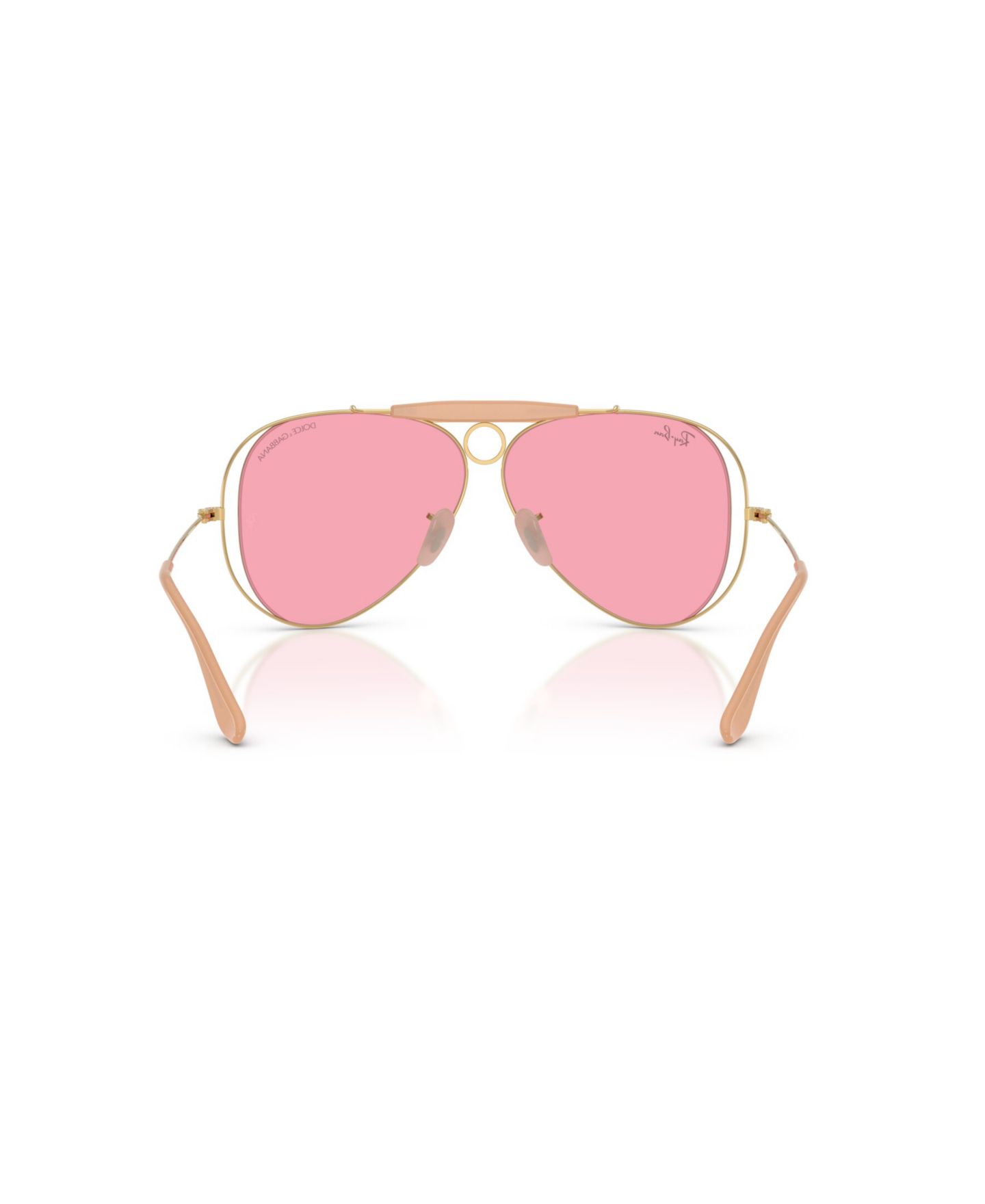 Солнцезащитные очки Ray-Ban Unisex Pilot Sunglasses, RB3138M, цвет: Золотой — фото 4
