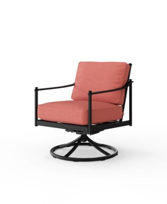 Wellington 35" Acrylic Swivel Rocker Club Chair