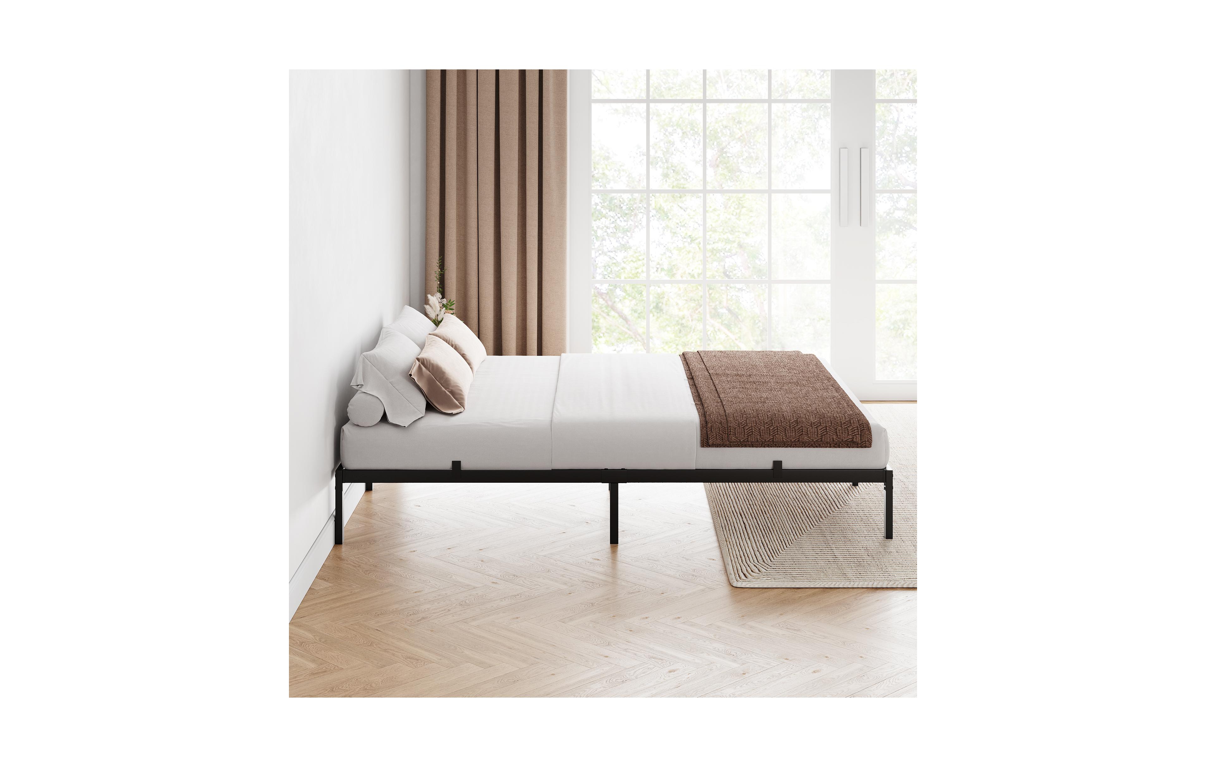 gaomon 10 Inch Bed Frame Metal Platform, Bed Frame with Ample Storage, No Box Spring Needed and Steel Slat Support