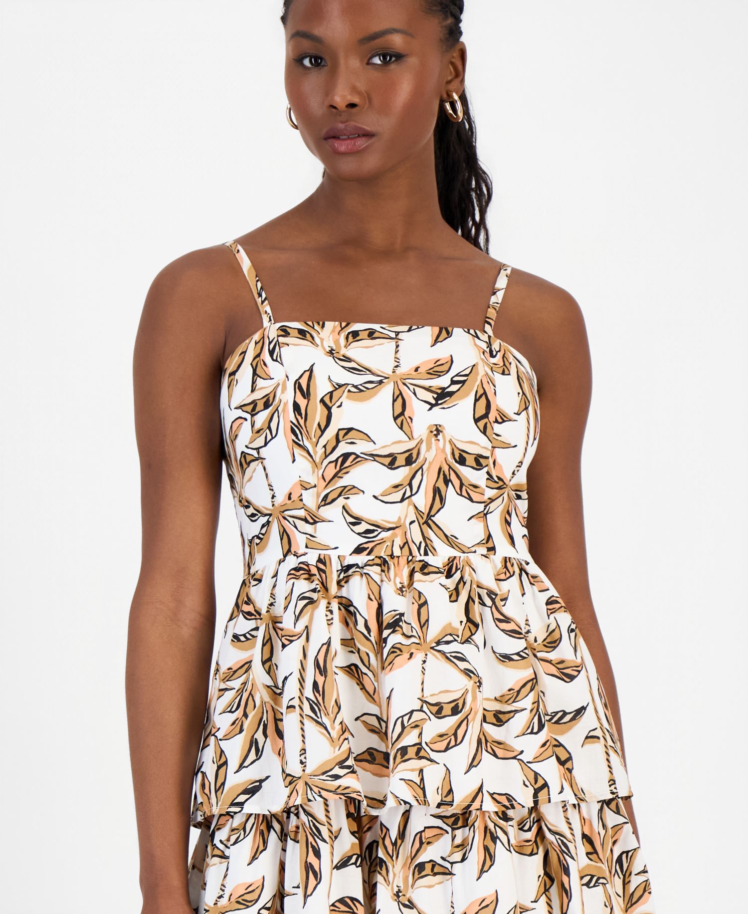 Petite Tiered Woven Dress