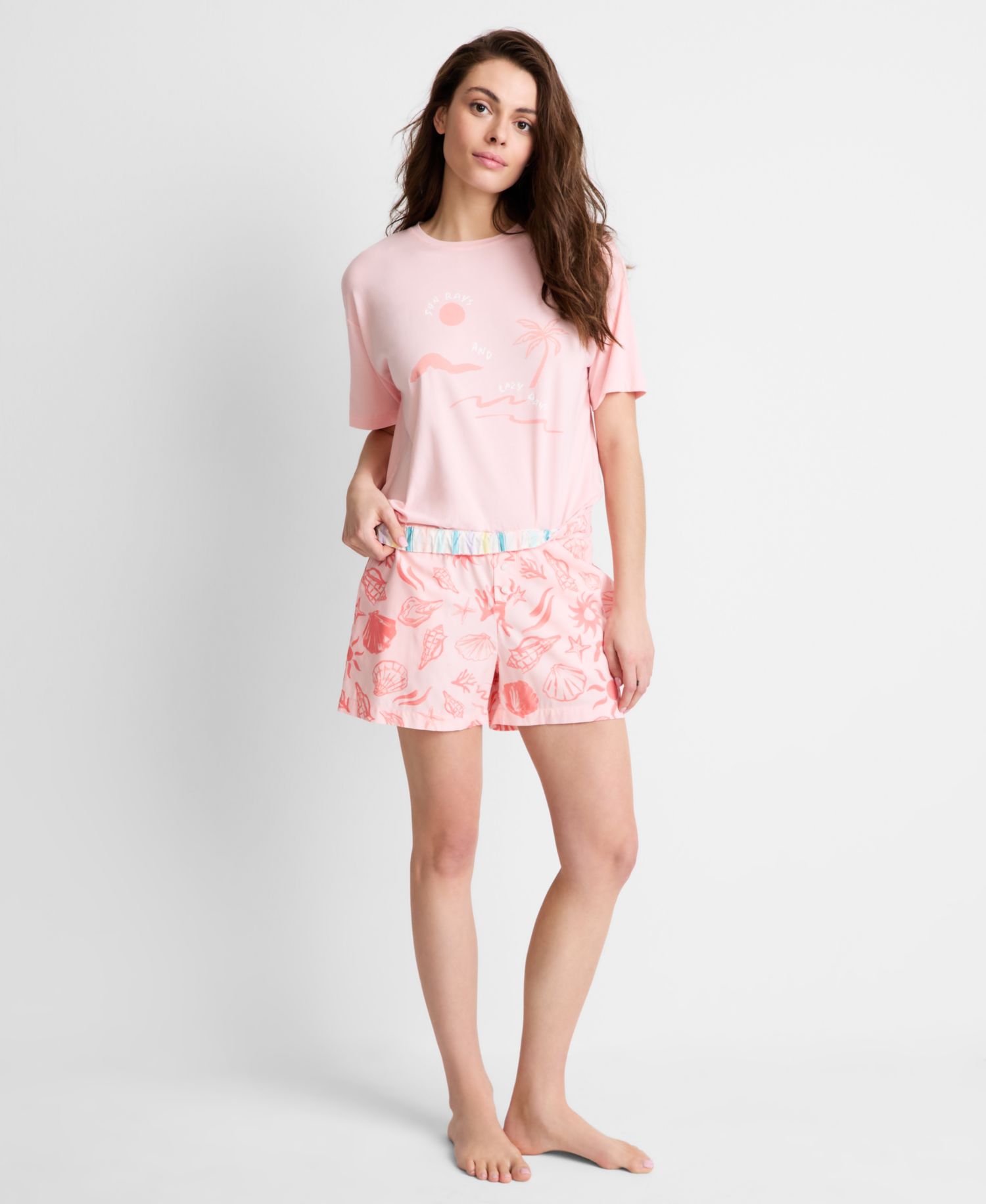 Women's Printed Woven Sleep Shorts