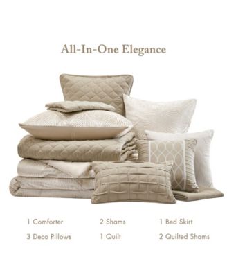 Nocturne Jacquard 10-Pc. Comforter Set, California King