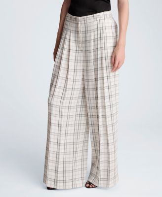 Women's Wide-Leg Triple Pleated Pants