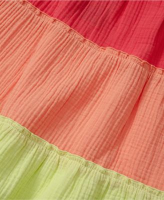 Girls Woven Tiered Dress