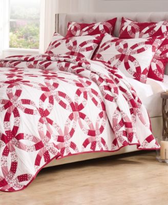 Wedding Ring Reversible 3-Pc. Coverlet Set, Full/Queen