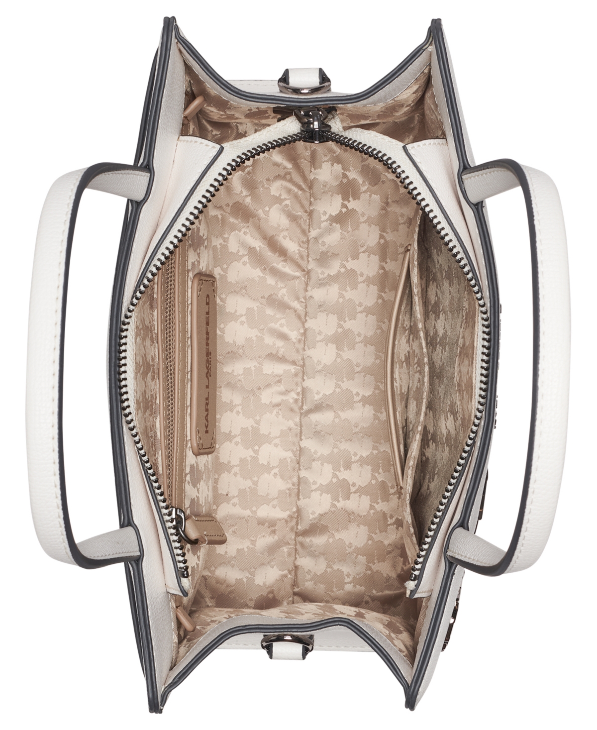 Karl Lagerfeld Paris Maybelle Top Zipper Satchel Bag