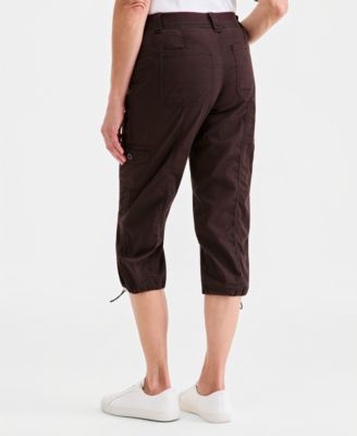 Women's Mid-Rise Cargo Capri Pants