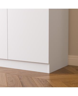 Streamdale Sideboard Buffet Cabinet with Storage, Large Kitchen Cabinet with 2 Drawers, White