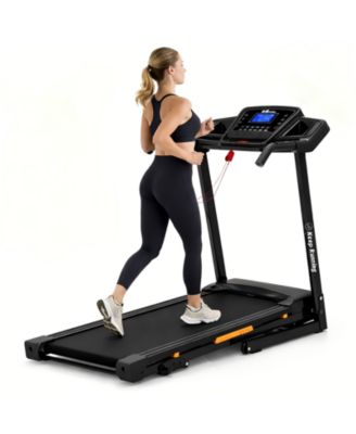 3-Level Incline Folding Treadmill for Home, Running Machine with Bluetooth Speakers, Compact Treadmill with 330lbs Capacity